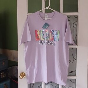 Beach Mama tee shirt girlie girl originals women size large
